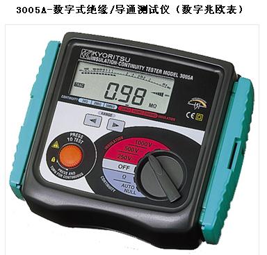 �ձ�����/����ʽ��Ե/��ͨ�����ǣ�������ŷ���� �ͺ�:Kyoritsu/3005A