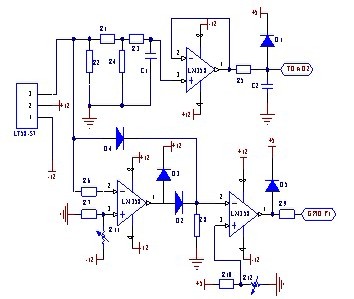 數字鉗形交流電流表的電路圖